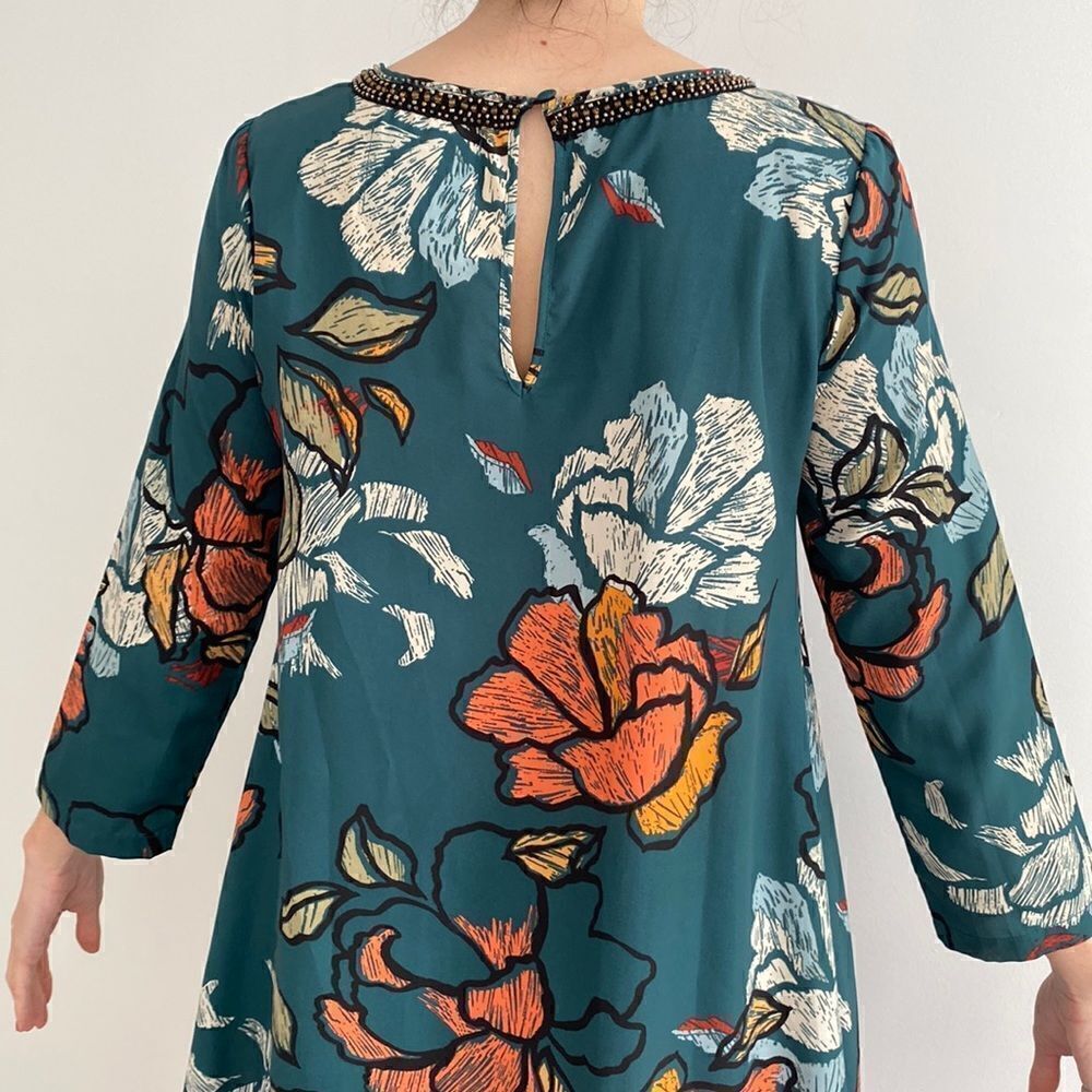 Anthropologie Maeve Swing Dress Floral Print Size Small - Picture 2 of 8